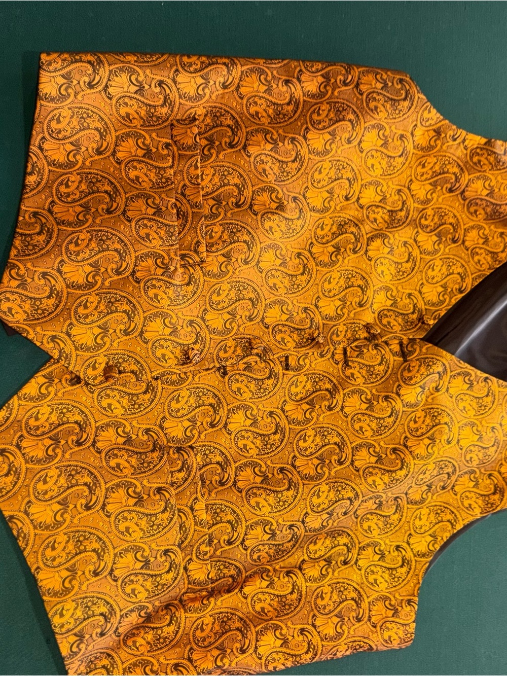 Golden Paisley Men's Formal Vest